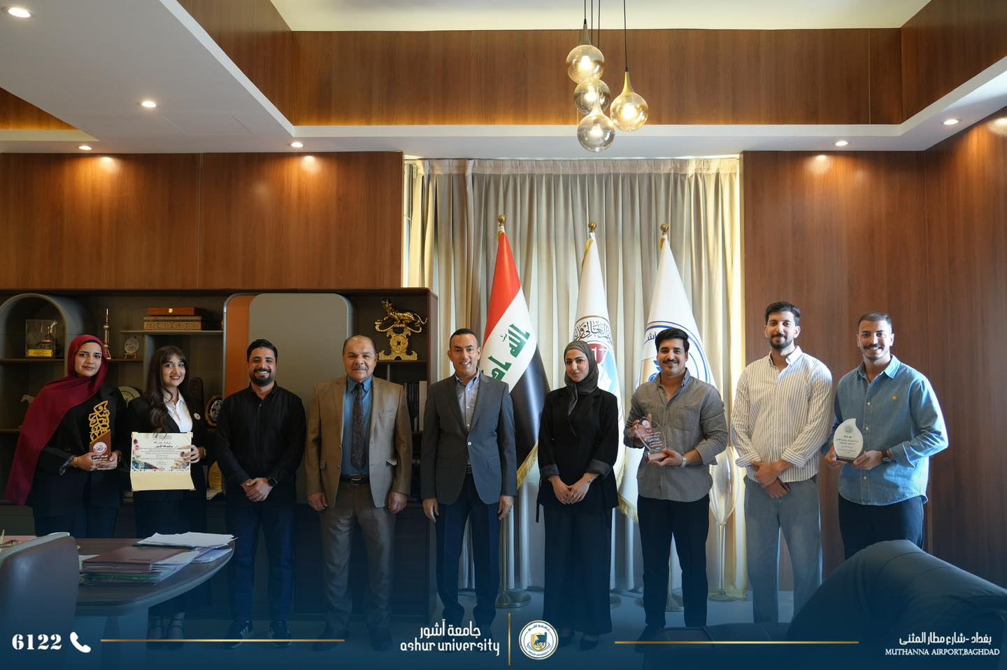 الجامعة تكرّم طلبتها الفائزين بالمركز الثاني في مسابقة الرسم الحر