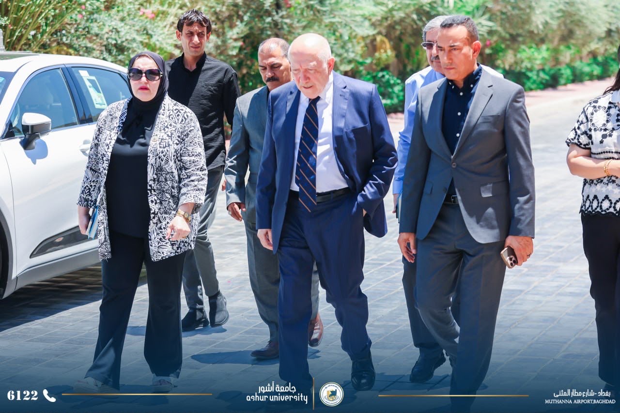 رئيس جامعة آشور الأستاذ الدكتور كاظم عبود الماجدي يستقبل وزير الصحة الأسبق الدكتور جعفر علاوي ويبحثان آفاق التعاون الأكاديمي وتطوير التعليم الطبي